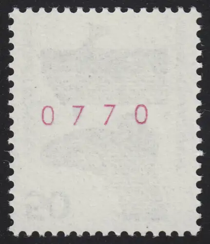 700b Unfall rote Nr. 50 Pf 1000er-Rolle, Einzelmarke + Nr. **