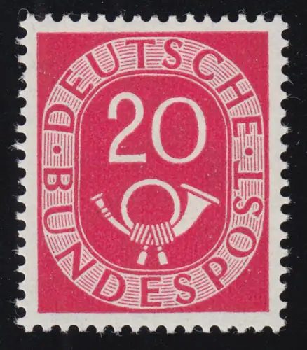 130 Posthorn 20 Pf, postfrisch **
