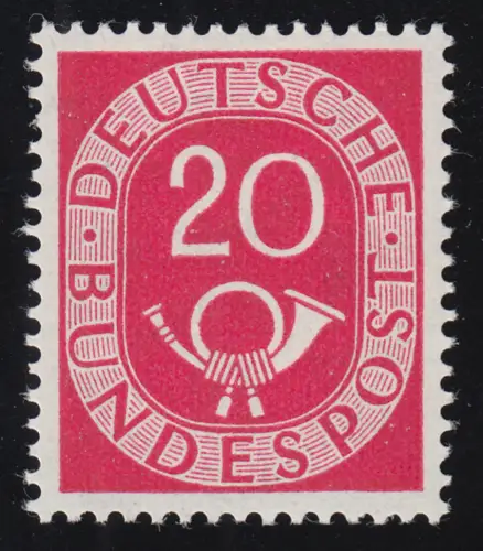 130 Posthorn 20 Pf, postfrisch **