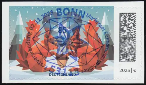 3802 Eichhörnchen im Schnee - selbstklebend, EV-O Bonn 2.11.23