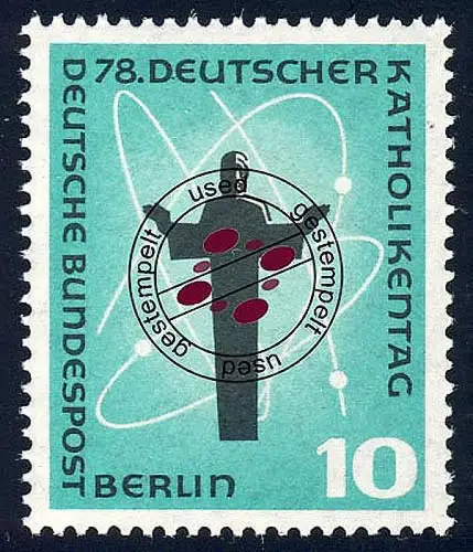 179 Deutscher Katholikentag 10 Pf, gestempelt O