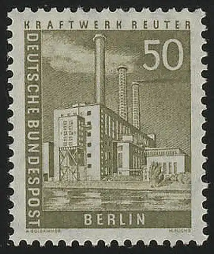 150w glatt Stadtbilder Kraftwerk Reuter 50 Pf **