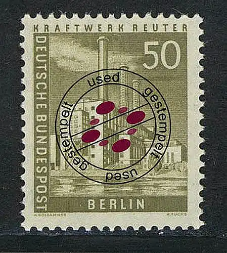 150 Berliner Stadtbilder Kraftwerk Reuter 50 Pf O