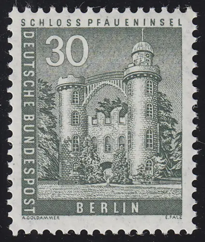 148w glatt Stadtbilder Schloß Pfaueninsel 30 Pf **