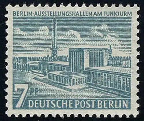 121 Berliner Bauten, 7 Pf, Ausstellungshallen, postfrisch **