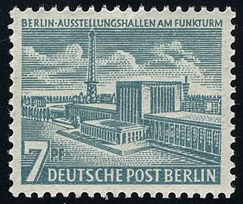 121 Berliner Bauten, 7 Pf, Ausstellungshallen **