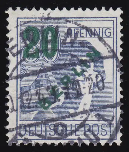 66 Grünaufdruck 20 Pf O gestempelt