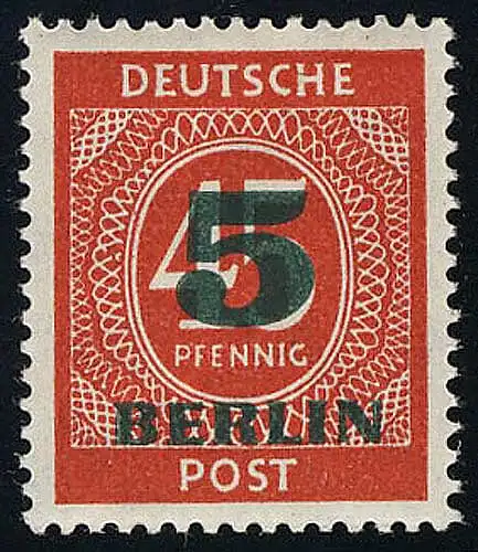 64 Grünaufdruck 5 Pf postfrisch **