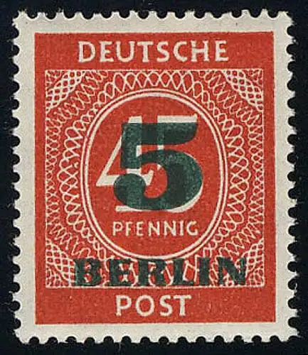 64 Grünaufdruck 5 Pf postfrisch **
