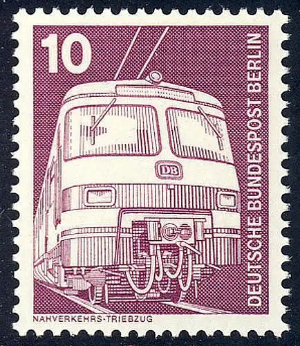 495 Industrie Technik 10 Pf Nahverkehrs-Triebzug ** NEUE Fluoreszenz