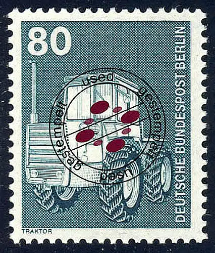 501 Industrie Technik 80 Pf Traktor O NEUE Fluoreszenz