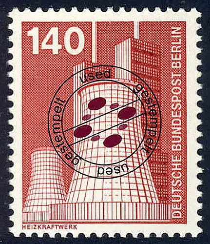 504 Industrie Technik 140 Pf Heizkraftwerk O NEUE Fluoreszenz
