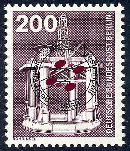 506 Industrie Technik 200 Pf Bohrinsel O NEUE Fluoreszenz