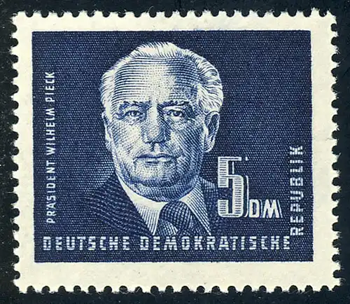 255 Wilhelm Pieck, Höchstwert 5 DM postfrisch **
