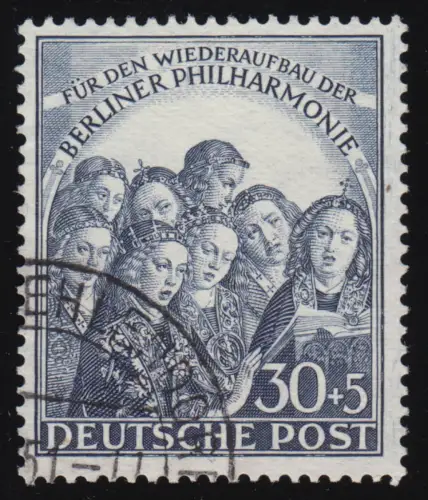 73 Philharmonie 30+5 Pf, gestempelt O