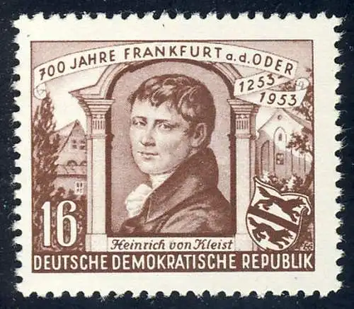 358 Frankfurt/Oder Heinrich von Kleist 16 Pf **