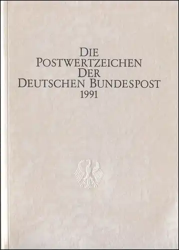 Ministerjahrbuch Bund 1991 - silber, Marken und Blockausgaben postfrisch **
