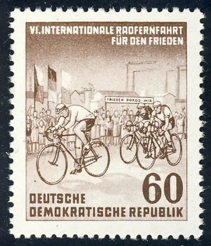 357 Radfernfahrt für den Frieden 60 Pf **