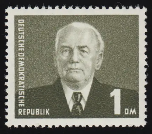 342a I XI Wilhelm Pieck 1 DM Wz.2 XI ** postfrisch