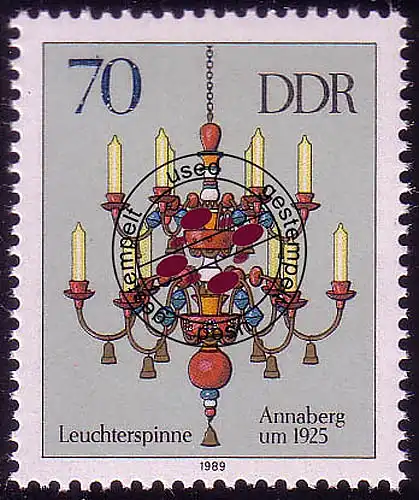 3294 Erzgebirgische Leuchterspinnen 70 Pf O