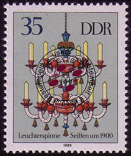 3292 Erzgebirgische Leuchterspinnen 35 Pf O