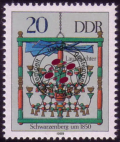 3290 Erzgebirgische Leuchterspinnen 20 Pf O