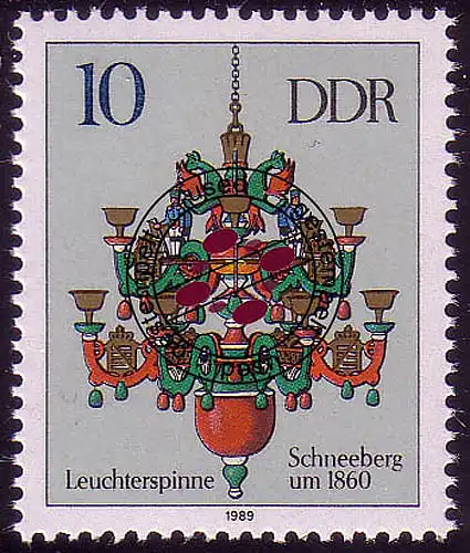 3289 Erzgebirgische Leuchterspinnen 10 Pf O