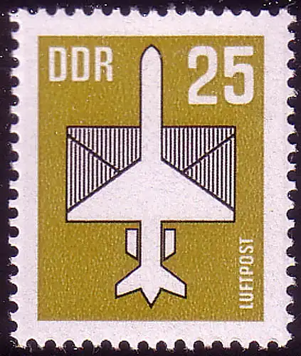 3129 Flugpostmarken 25 Pf 1987 **