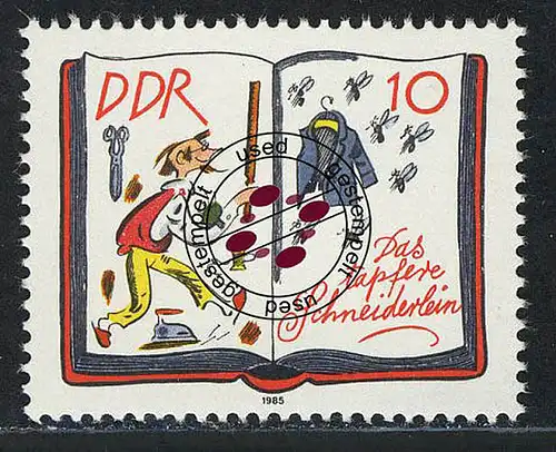 2988 Grimm - Das tapfere Schneiderlein 10 Pf 1985 O