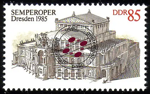 2928 Semperoper Dresden aus Block 80 O gestempelt