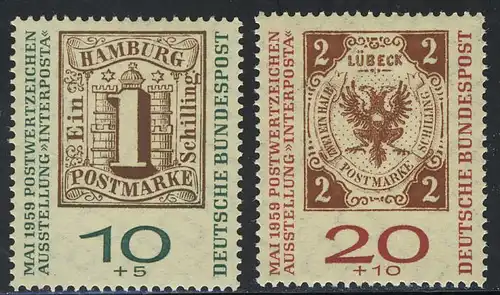 310-311a Ausstellung INTERPOSTA 1959, Satz **