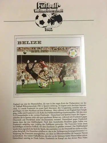 Fußball-WM 1982 Spanien, Sammlung in drei Vordruckbindern nach Borek-Abo **/Bf.