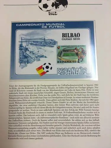 Fußball-WM 1982 Spanien, Sammlung in drei Vordruckbindern nach Borek-Abo **/Bf.