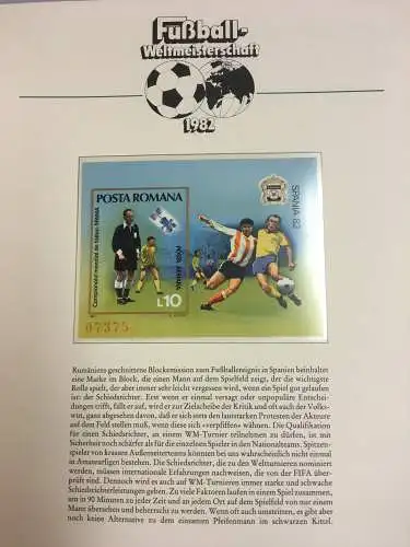 Fußball-WM 1982 Spanien, Sammlung in drei Vordruckbindern nach Borek-Abo **/Bf.