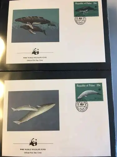 WWF Motiv Bedrohte Tiere, 2 Ringbinder mit über 200 Seiten, ** - Brief - MK