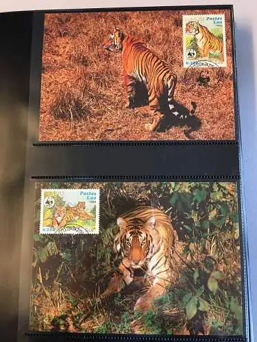 WWF Motiv Bedrohte Tiere, 2 Ringbinder mit über 200 Seiten, ** - Brief - MK