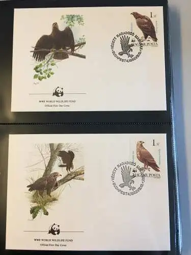 WWF Motiv Bedrohte Tiere, 2 Ringbinder mit über 200 Seiten, ** - Brief - MK