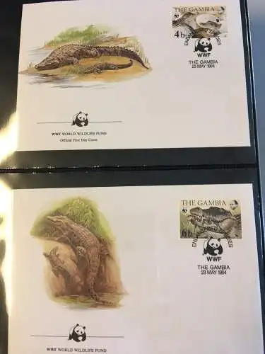 WWF Motiv Bedrohte Tiere, 2 Ringbinder mit über 200 Seiten, ** - Brief - MK