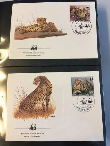 WWF Motiv Bedrohte Tiere, 2 Ringbinder mit über 200 Seiten, ** - Brief - MK