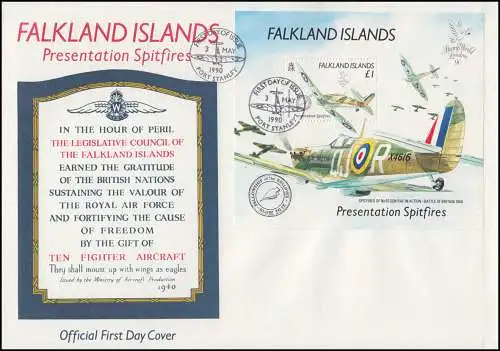 Falklandinseln 517-532 Jahrgang 1990 kpl. auf 6 FDC, Schiffe Flugzeuge Albatros