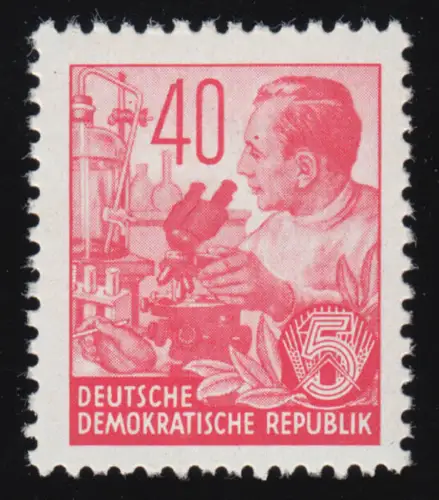 375 XI Fünfjahrplan 40 Pf Wz.2 XI, postfrisch **