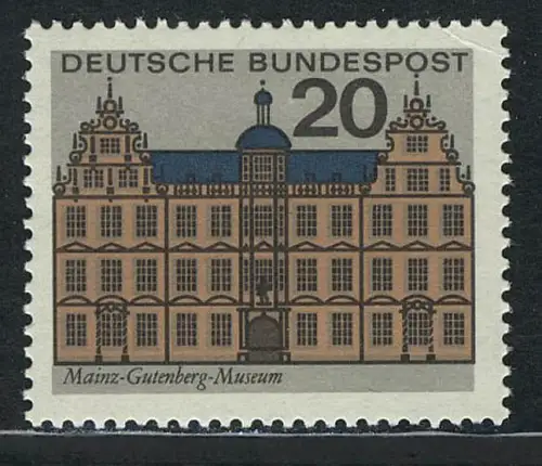 422 Hauptstädte 20 Pf Mainz, postfrisch **