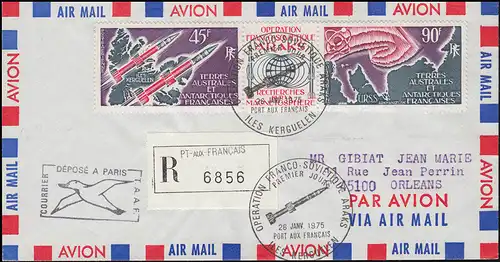 Französische Antarktis 96-97 - Kerguelen, Rakete, Araks, ZD auf R-FDC
