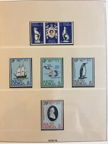 Falklandinseln Südgeorgien / Süd-Sandwich-Inseln 1963-96 postfrisch ** komplett