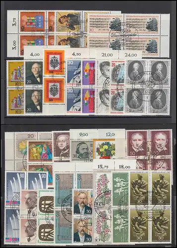 Lot avec différents blocs à quatre blocs (agence d'expédition), tous les ESSt Berlin