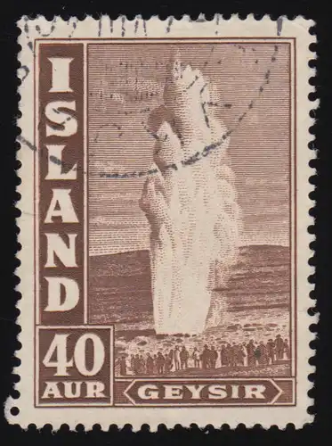 Island 213 Großer Geysir, sauber zeitgerecht gestempelt O