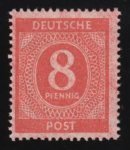 917y chiffre 8 Pf papier mince, traces d'adhérence légères, photos obtenues Hohmann BPP