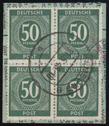 932b Ziffern 50 Pf bessere Farbe im zentrisch gestempelten Vbl. farbgeprüft