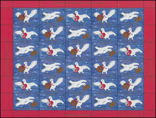 Groenland Gadget annuel du Post 2007 pigeons-compagnies, gobelets de vignette **/MNH