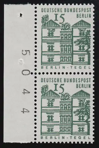 243 Constructions petites 15 chiffres Pf bord ** frais de port